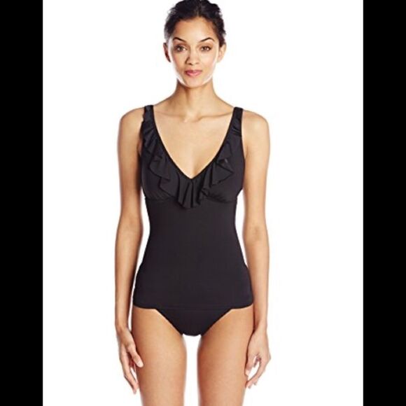 Kenneth Cole ruffle-licious tankini. NWT - Picture 2 of 8